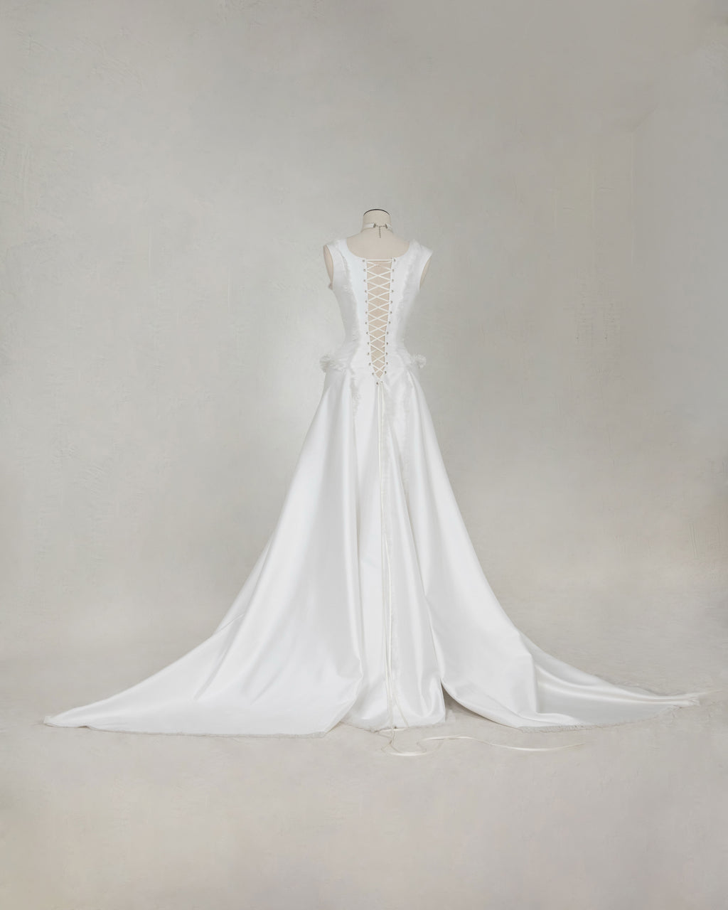 Savage by Boni butterfly bridal gown in silk brocade detail shot