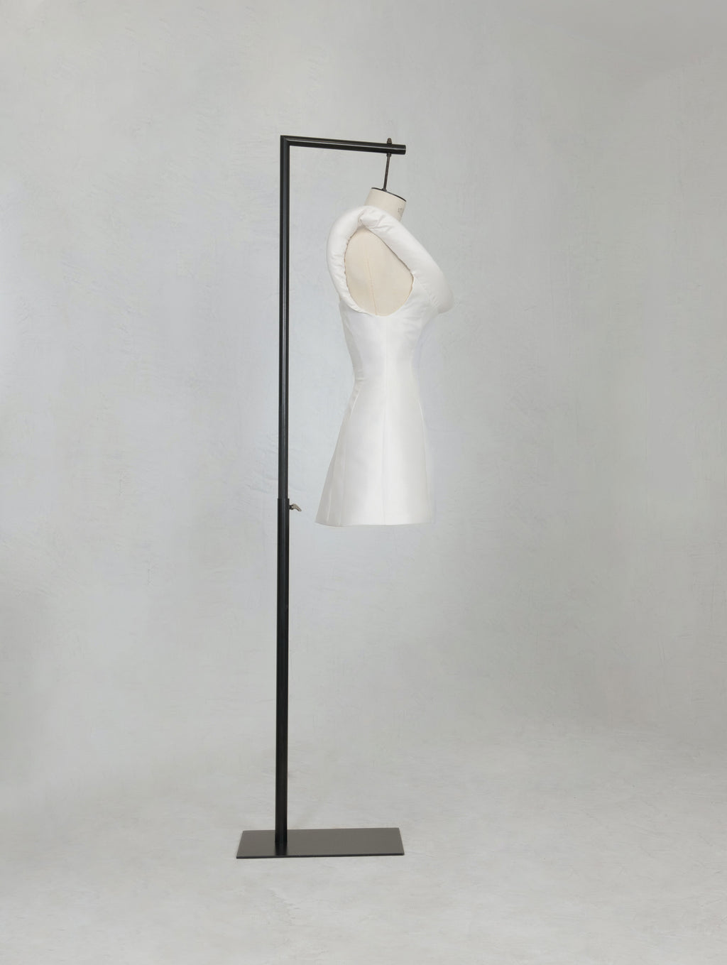 Savage by Boni micro wedding dress with oversized collar back view